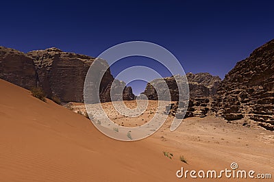 Wadi Rum desert, Jordan Stock Photo