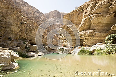 Wadi Shab, Oman Stock Photo