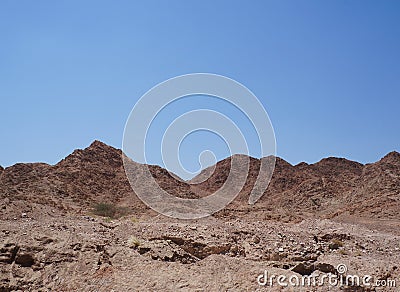 Wadi Shahamon near Eilat Stock Photo