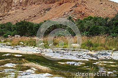 Wadi Tiwi Stock Photo