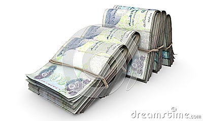 Wads Of Notes Pile Light Stock Photo