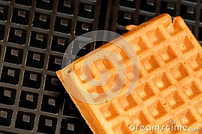 Waffle background Stock Photo