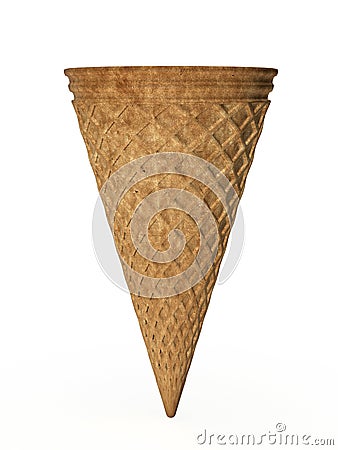 Waffle cone Stock Photo