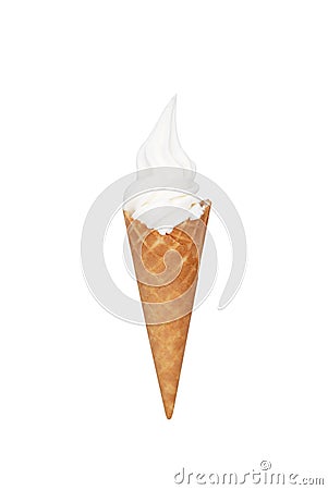 Waffle cone Stock Photo