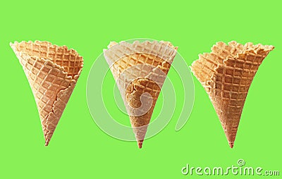 Waffle cone tasty Stock Photo