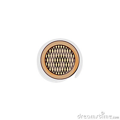 Waffle icon. Vector illustration decorative design Vector Illustration