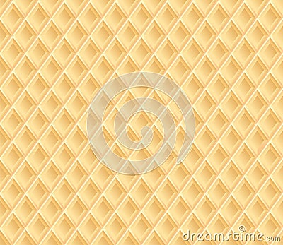 Waffle texture or background Vector Illustration
