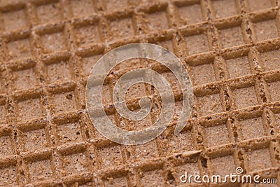 Waffles background cell texture closeup Stock Photo