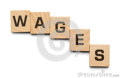 Wages Wood Tiles Stock Photo