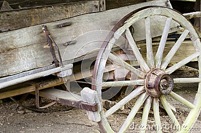 Wagon Wheel Stock Photo