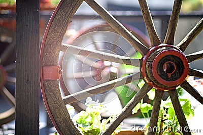 Wagon wheel Stock Photo