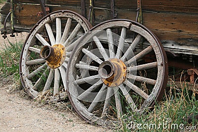 Wagon Wheels Stock Photo