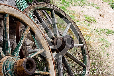 Wagon Wheels Stock Photo