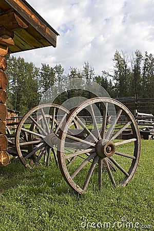 Wagon Wheels Stock Photo