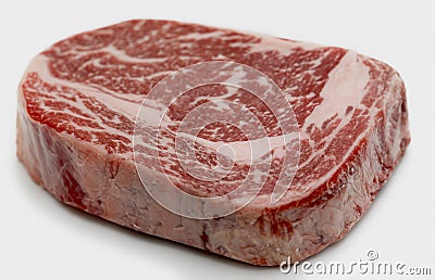 Wagyu ribeye steak raw Stock Photo