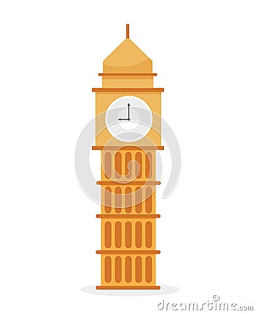 Big Ben. London famous landmark Vector Illustration