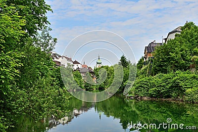 Waidhofen an der Ybbs on a summer day Stock Photo