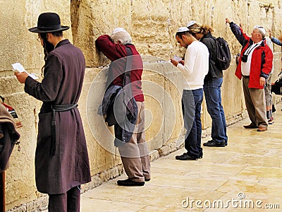 Wailing Wall Editorial Stock Photo