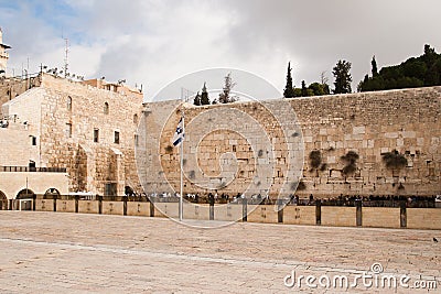 Wailing Wall, also named Western Wall or Kotel Stock Photo