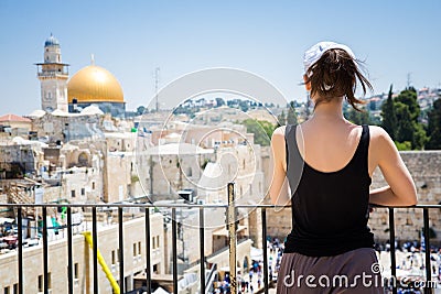 Wailing Wall in in Jerusalem Stock Photo