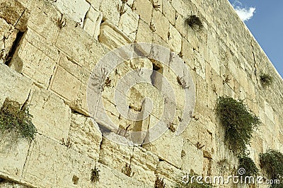 The Wailing Wall, Jerusalem Stock Photo