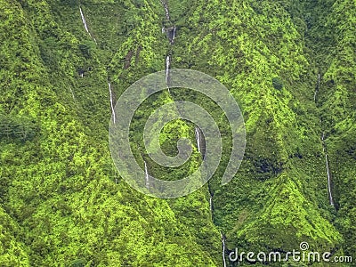 Waimea falls Kauai Stock Photo