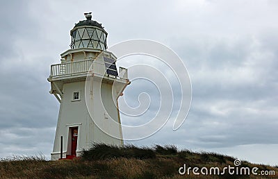 Waipapa Point lighthouse Stock Photo