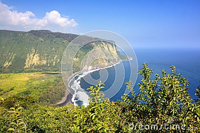 Waipio valley Stock Photo