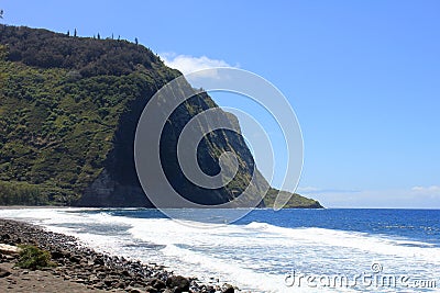 Waipio valley hawaii Stock Photo