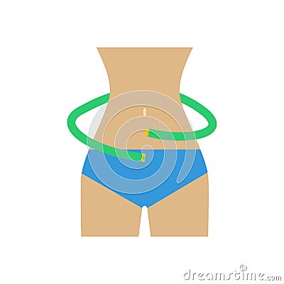 Waist measurements vector Vector Illustration