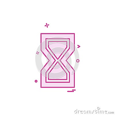 Wait icon design vector Vector Illustration