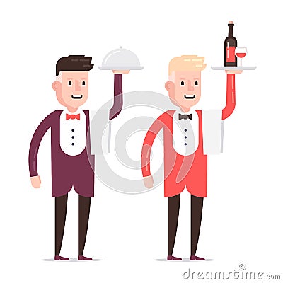 Waiters copy Vector Illustration