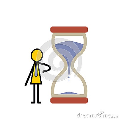 Waiting Vector Illustration