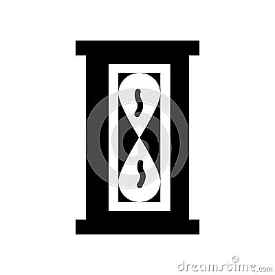 Waiting icon vector isolated on white background, Waiting sign , black time symbols Vector Illustration