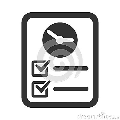 Waiting list icon Vector Illustration