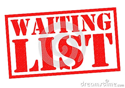 WAITING LIST Stock Photo