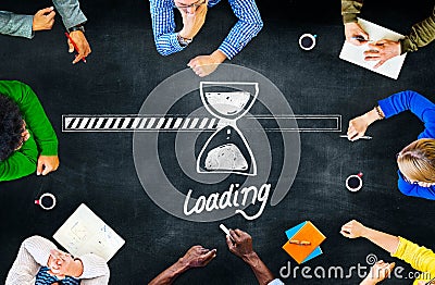 Waiting Loading Uploading Downloading Progress Concept Stock Photo