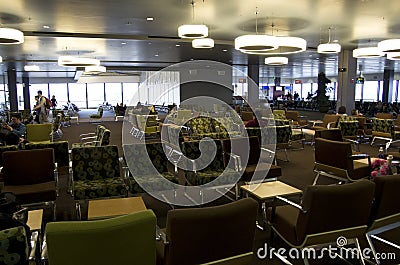 Waiting room in Seattle airport Editorial Stock Photo