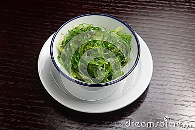 wakame typical japanese seaweed salad Stock Photo