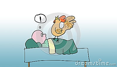 Wake, illustration Cartoon Illustration