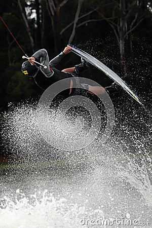 Wakeboard air Stock Photo