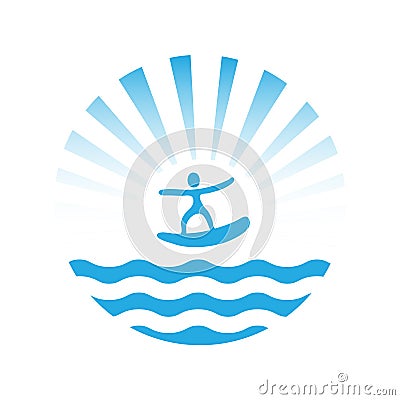 Wakeboard, vector icon Vector Illustration