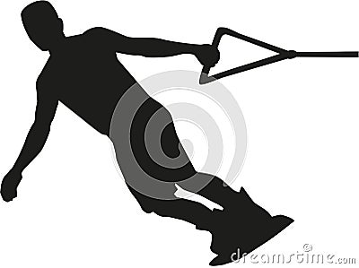 Wakeboarding silhouette Vector Illustration