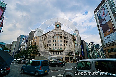 WAKO Department Store, Ginza, Tokyo, Japan Editorial Stock Photo