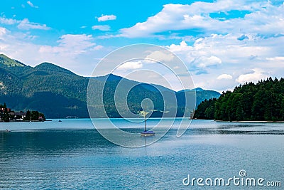 Walchensee in Bavaria Stock Photo