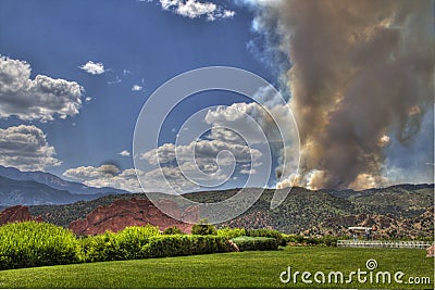 Waldo Canyon Fire Editorial Stock Photo