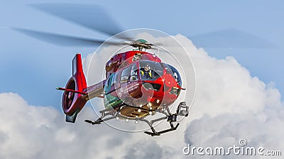 The Wales Air Ambulance helicopter Editorial Stock Photo