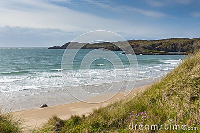 Wales coastline Whitesands Bay Pembrokeshire Stock Photo