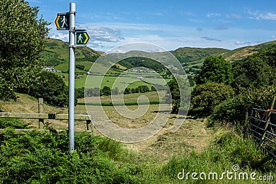 Wales Countryside Walking Landscape Stock Photo