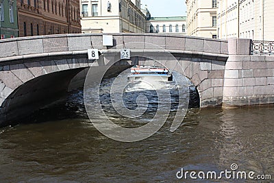 Walk along the rivers and canals of St. Petersburg Stock Photo